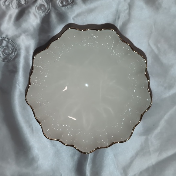 LENOX China Candy Nut Dish Gold Trim 5.75” Footed - Picture 3 of 4